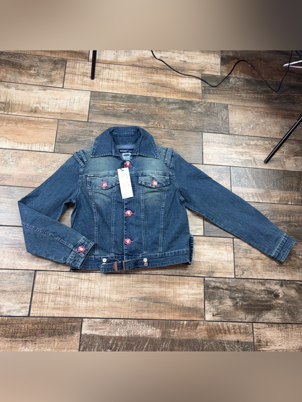 Revolution vintage Women’s ' Dark Blue Denim Jacket size L